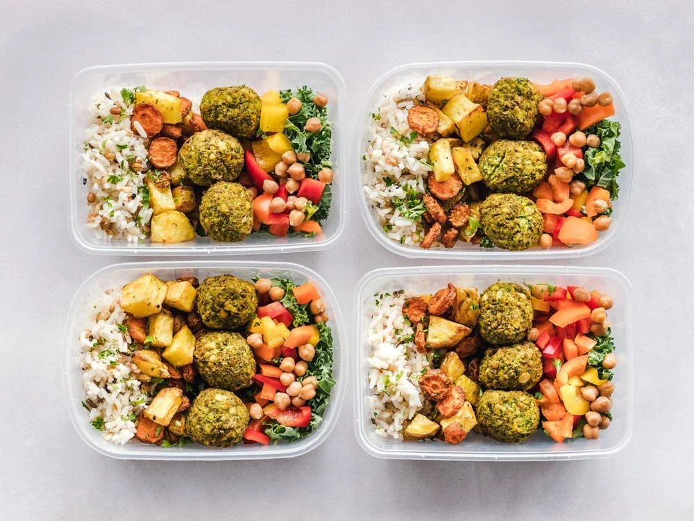 Colorful vegetables arranged for prep